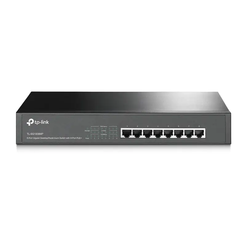 TP-Link 8-Port Unmanaged Gigabit Desktop/Rackmount Switch-TL-SG1008MP