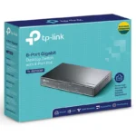 TP-Link 8-Port Unmanaged Gigabit Desktop Switch, POE+(4), 64W, Metal Case-TL-SG1008P
