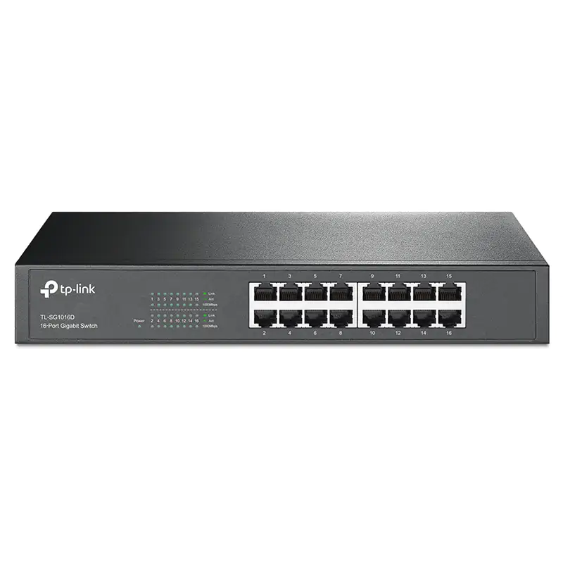 TP-Link 16-Port Unmanaged Gigabit Desktop/Rackmount Switch-TL-SG1016D