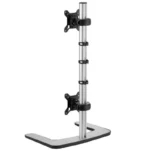 Atdec VFS-DV Freestanding Vertical Dual Display Desk Mount up to 38"