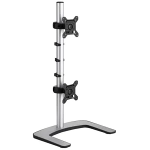 Atdec VFS-DV Freestanding Vertical Dual Display Desk Mount up to 38"