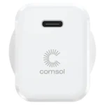 Comsol 65W USB-C GaN Charger+ 2m USB-C to USB-C Cable-WCC651W