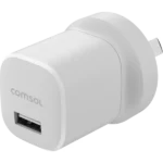 Comsol 12W USB-A Wall Charger - White - WCN24WH