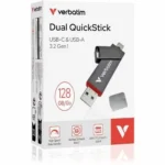 Verbatim Dual QuickStick128 GB USB 3.2 (Gen 1) Type A-Type C Flash Drive - 32040 - Image 6