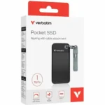 Verbatim Pocket 1 TB Portable Rugged Solid State Drive - M.2 External - 32192