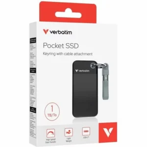 Verbatim Pocket 1 TB Portable Rugged Solid State Drive - M.2 External - 32192