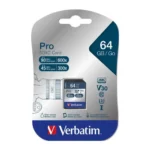 Verbatim Pro SDXC 64GB UHS-I memory card- 47022
