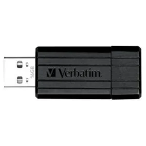 Verbatim Store n Go Pinstripe USB Flash Drive 16GB - Black - 49063