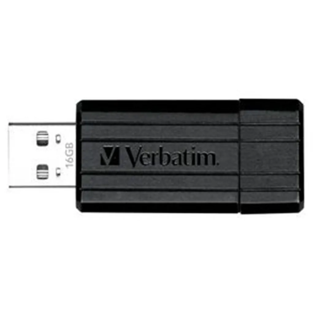 Verbatim Store n Go Pinstripe USB Flash Drive 16GB - Black - 49063