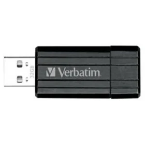 Verbatim Store n Go Pinstripe USB Flash Drive 32GB - Black - 49064