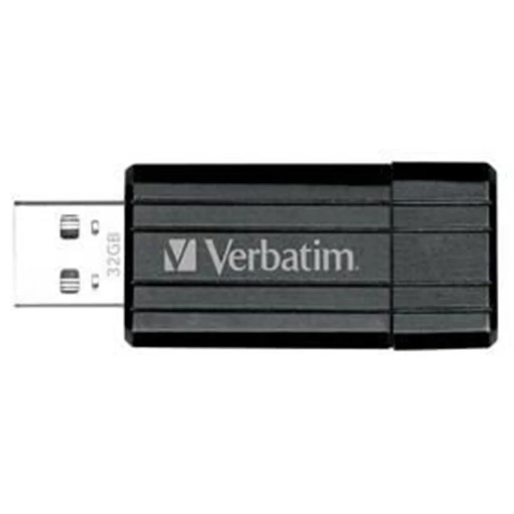 Verbatim Store n Go Pinstripe USB Flash Drive 32GB - Black - 49064