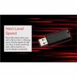 Verbatim PinStripe 128 GB USB 3.2 (Gen 1) Type A Flash Drive - 49319