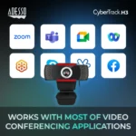 CyberTrack H3 720P HD USB Webcam With Integrated Microphone