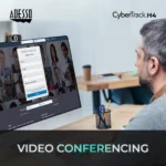 CyberTrack H4 1080P HD USB Webcam with Built-In Microphone