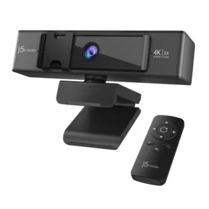 j5create JVCU435 Webcam 8MP 30fps USB 2.0 Type-A Webcam (Black/Silver)