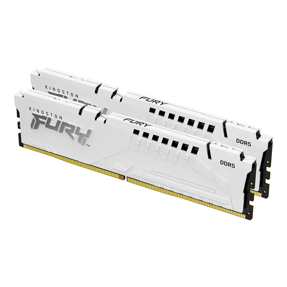 Kingston FURY Beast 64GB (2x 32GB) DDR5 6000MHz Intel & AMD Ready Desktop Memory - White - KF560C36BWEK2-64
