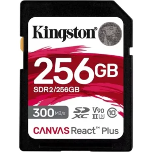 Kingston Canvas React Plus 256GB SDXC UHS-II V90 Card-SDR2/256GB