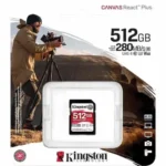 Kingston Canvas React Plus 512GB SDXC UHS-II V60 Card-SDR2V6/512GB