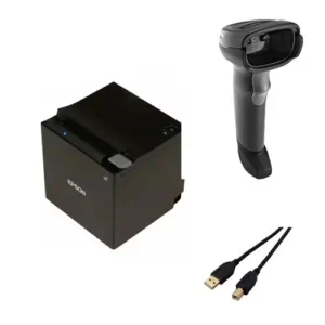 Epson TM-m30III Mobile POS Thermal Receipt Printer Bundle with DS2208-SR Scanner