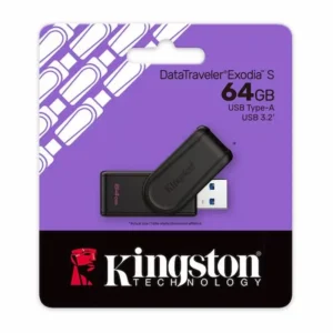 Kingston DataTraveler Exodia S 64GB USB 3.2 Gen 1 Flash Drive Black DTXS/64GB