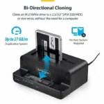StarTech M.2 NVMe to SATA Drive Duplicator Dock - N2-M2-SSD-DUPLICATOR