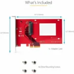 StarTech U.3 to PCI Express Adapter PEX4SFF8639U3