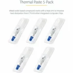 StarTech Thermal Paste Pack of 5 Syringes (1.5g Each) Metal Oxide Heat Sink Compound – SILV5-THERMAL-PASTE - Image 2