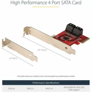 StarTech 4 Port SATA PCIe Card 4P6G-PCIE-SATA-CARD
