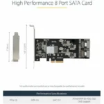 StarTech 8 Port SATA PCIe Controller 8P6G-PCIE-SATA-CARD