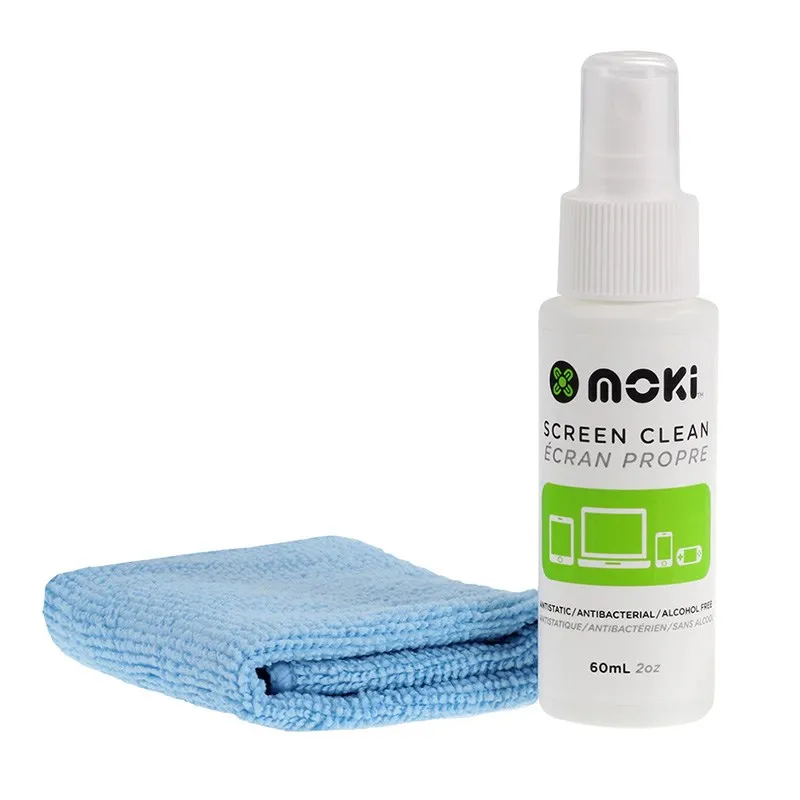 Moki Clean Screen 60ml Spray with Cloth-ACC FCSM01