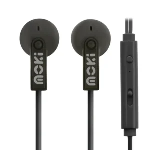 Moki Noise Isolation Earbuds with Mic-Black-ACC HCBMK