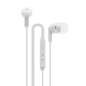 Moki Noise Isolation Earbuds+Mic White-ACC HCBMW
