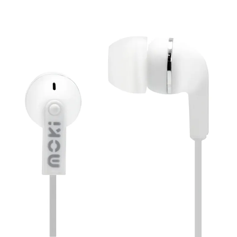 Moki Dots Noise Isolation Earbuds White-ACC HPDOTW
