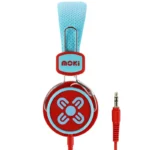 Moki Kids Safe Volume Limited Headphones-Blue & Red-ACC HPKSBR