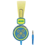 Moki Kids Safe Volume Limited Headphones-Yellow & Blue-ACC HPKSYB