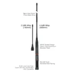EcoXgear On Road UHF Antenna 2PK-ATEPL660-2PK