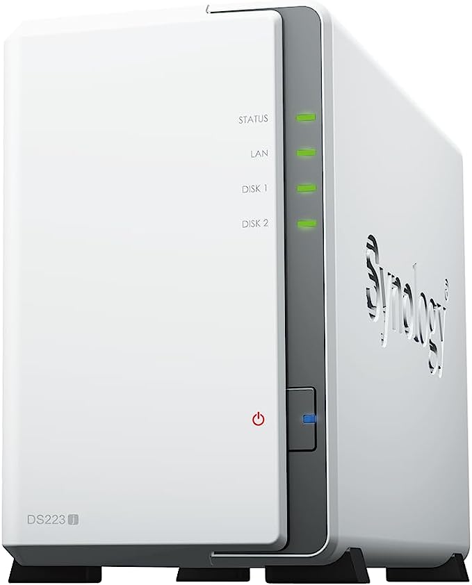 BASY-DS223J.jpg Synology DiskStation 2 Bay Diskless RTD1619B 1GB NAS-DS223J - Image 1
