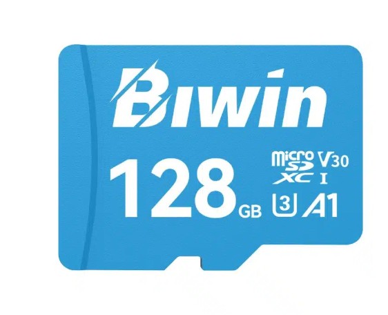 Biwin MS100 128GB C10 U3 V30 A1 UHS-I microSD Card-BMMS100128G-RGX