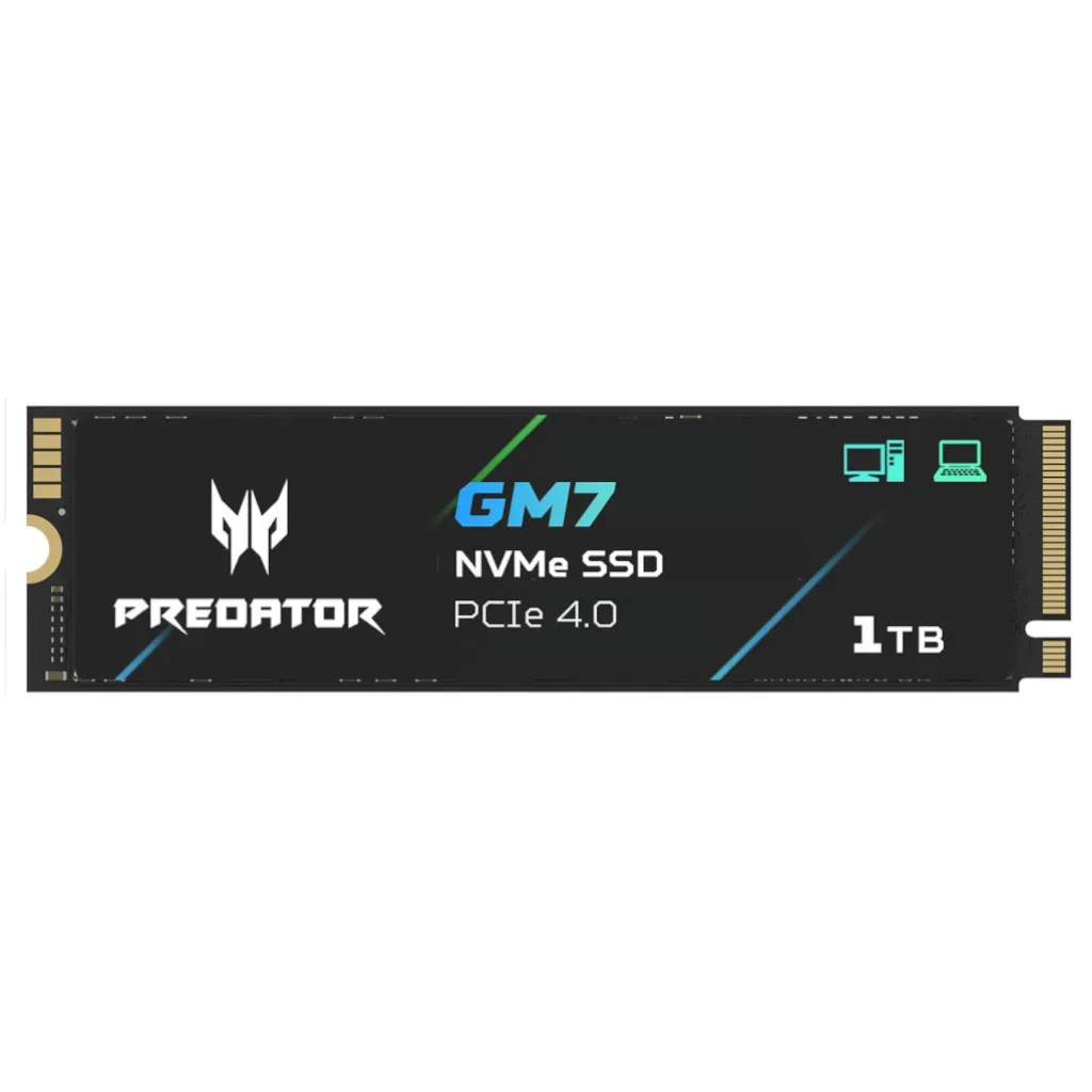 BL.9BWWR.118 Predator GM7 1TB PCIe Gen 4 NVMe M.2 2280 SSD- BL.9BWWR.118