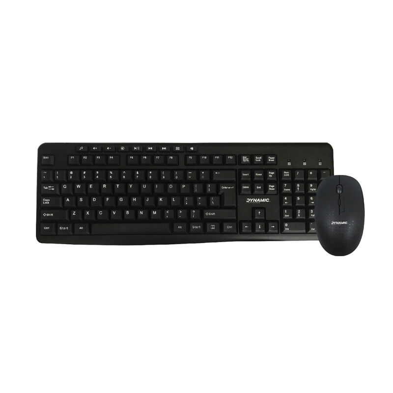 Dynamic Technology KM1918 Wireless 2.4G Keyboard And Mouse Combo Black