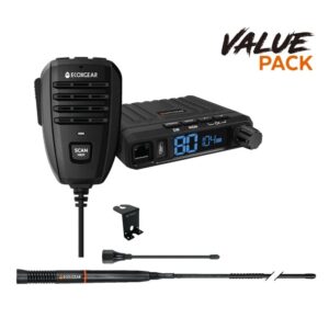 Ecoxgear 5 Watt Super Compact UHF CB Handheld Radio(Value Pack)EXG1000-VPK