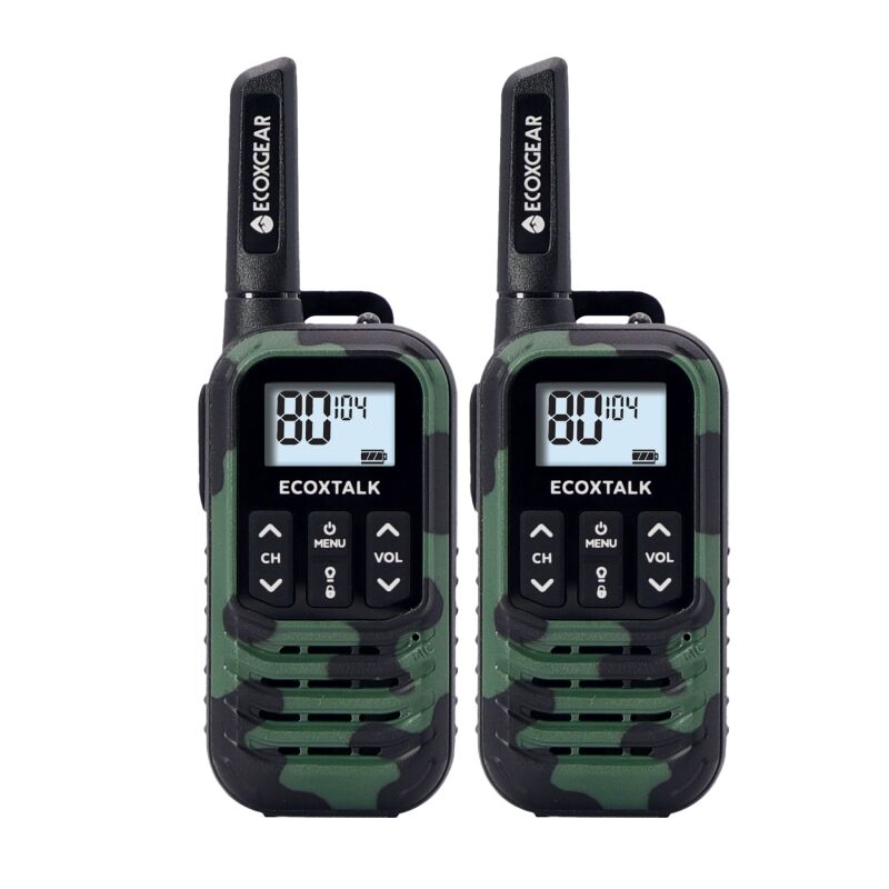 EcoXgear UHF CB 2 Pack Handheld Radio (Camouflage)-EXG50-2PKC