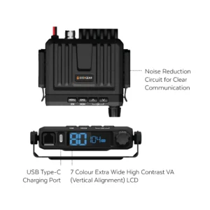 EcoXgear Super Compact EXG1000 5.0w UHF CB Fixed Mount Radio
