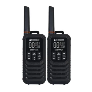 EcoXgear 2Watt Waterproof UHF Handheld Radio 2 Pk Black-EXG200-2PK