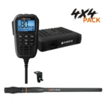 ECOXGEAR EXG3000 5W Compact Fixed Mount UHF Radio with Multi-Colour LCD Display (4X4 Pack)