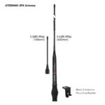 EcoXgear Touring Pack 5-Watt Compact UHF Handheld CB Radio with Multi-Colour LCD Display Mic EXG3000-TPK