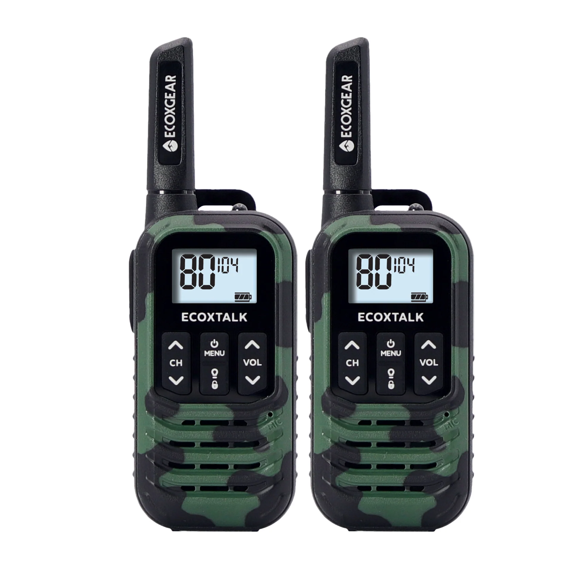 EcoXgear UHF CB 2 Pack Handheld Radio (Camouflage)-EXG50-2PKC