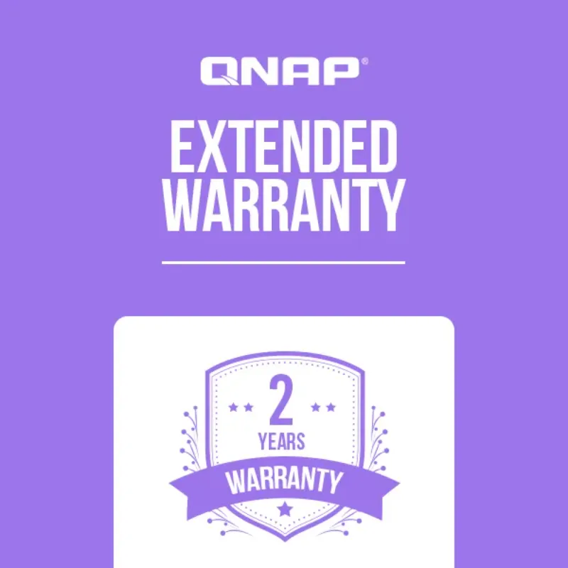 QNAP 2 Year Extended Warranty for QNAP NAS Purple - EXTW-PURPLE-2Y-EI