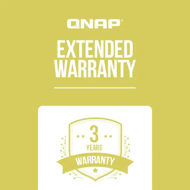 QNAP 3 Year Extended Warranty for QNAP NAS Yellow - EXTW-YELLOW-3Y-EI