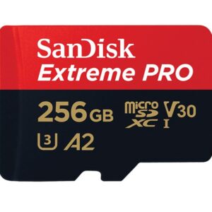SanDisk Extreme Pro 256GB UHS-I V30 U3 A2 MicroSDXC Card-SDSQXCD-256G-GN6MA